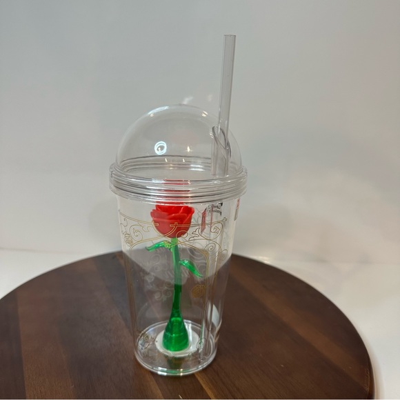Disney Beauty and the Beast Enchanted Rose Tumbler Cup NWT Beauty From Within - Picture 4 of 7